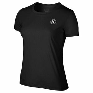Hurley Women's Dri-FIT Icon Surf Shirt Tee Rashguard w/ UPF 50+ Sun Protection